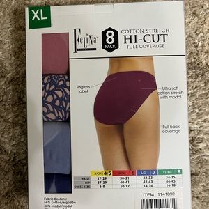Felina - 8 pack hi-cut underwear size XL
